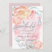 Ivoorblos Rustiek Elegante Bloemen Uitnodiging (Voorkant / Achterkant)