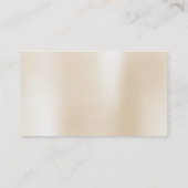 Ivoorborstel Parelroze Goud Glitter Sequin Visitekaartje (Achterkant)