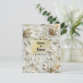 Ivoorbruiloftsuitnodiging (Staand voorkant)