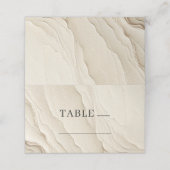 Ivoorcrème Boheemse geweven tafel Plaatskaartje (Buitenkant ongevouwen)