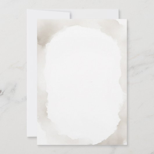 Ivoordoop Gouden Kruis Minimalistische Doop Kaart (Achterkant)