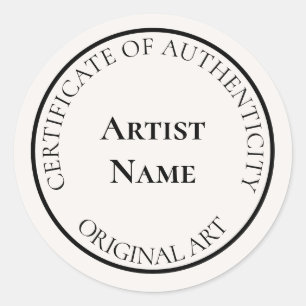 ivoorechtheidscertificaat ronde sticker