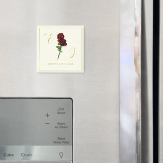 Ivoorgoud Roos bruiloft Magneet