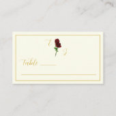 Ivoorgoud Roos bruiloft Plaatskaartje (Voorkant)