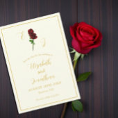 Ivoorgoud Roos bruiloft Save The Date