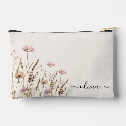 Ivoorgouden bloemnaam Monogram Etui (Achterkant)