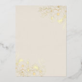 ivoorgouden Vrijgezellenfeest Folie Uitnodiging (Achterkant)