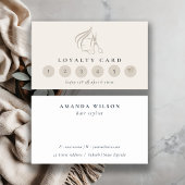 Ivoorhaar stylist Scissor 6 Punch Loyaliteit Visitekaartje