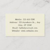 Ivoorhuidverzorging schoonheid visitekaartje (Achterkant)