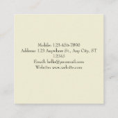 ivoorhuidverzorging vierkante visitekaartje (Achterkant)