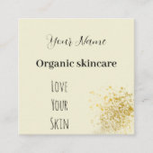 ivoorhuidverzorging vierkante visitekaartje (Voorkant)