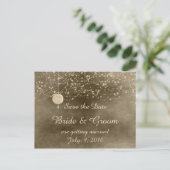 Ivoorkleurige lantaarns Bewaar het Date Briefkaart (Staand voorkant)