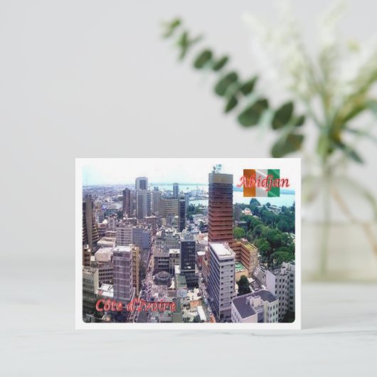 Ivoorkust - Abidjan - Briefkaart (Staand voorkant)