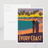 Ivoorkust Afrika Vintage Reizen  Briefkaart (Voorkant / Achterkant)