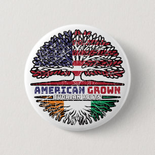Ivoorkust Amerikaanse vlag Ivoriaans Ronde Button 5,7 Cm