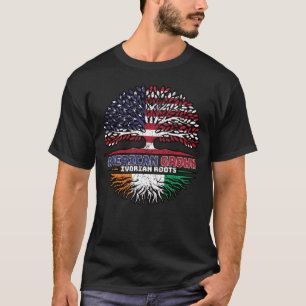 Ivoorkust Amerikaanse vlag Ivoriaans T-shirt
