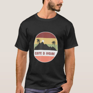 Ivoorkust, bergen en palmen t-shirt