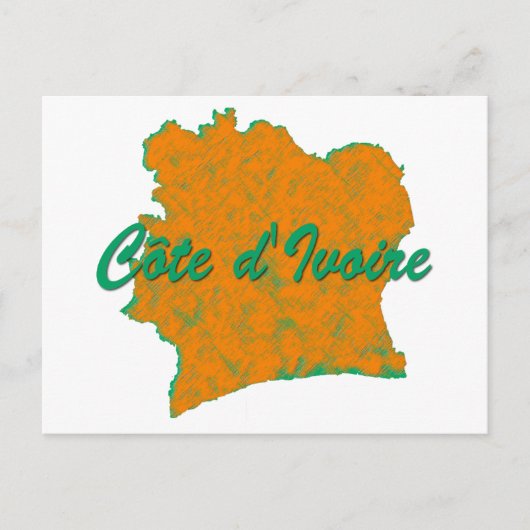 Ivoorkust Briefkaart (Voorkant)