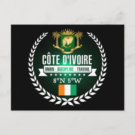 Ivoorkust Briefkaart (Voorkant)