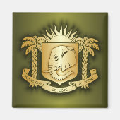 Ivoorkust COA Magneet (Voorkant)