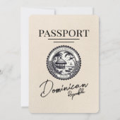 Ivoorkust Dominicaanse Republiek Paspoort Huwelijk Kaart (Achterkant)