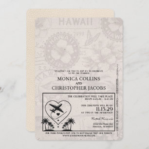 Ivoorkust Hawaii Passport Uitnodiging