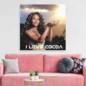 IVOORKUST - IK HOU VAN COCOA CANVAS AFDRUK (Insitu (Woonkamer))