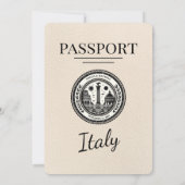 Ivoorkust Italië Paspoort Uitnodiging bruiloft (Achterkant)