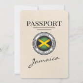 Ivoorkust Jamaica Passport Uitnodiging (Achterkant)