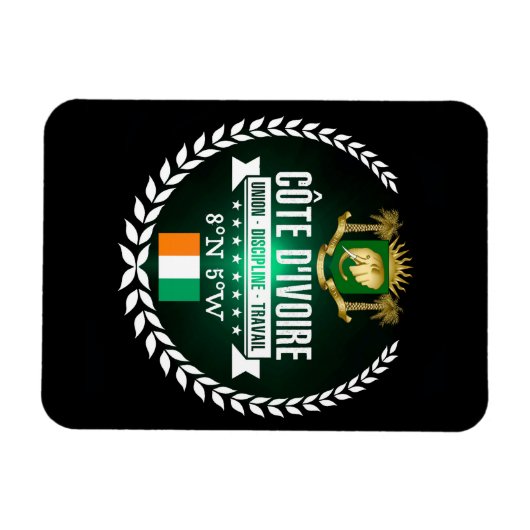 Ivoorkust Magneet (Horizontaal)