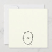 Ivoorkust met zwarte grote uitnodiging (Achterkant)