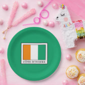 Ivoorkust Papieren Bordje (Feest)