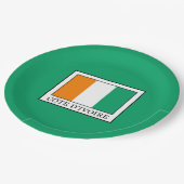 Ivoorkust Papieren Bordje (Gekanteld)