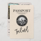 Ivoorkust paspoort Bewaar de datum Save The Date (Voorkant / Achterkant)