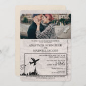 Ivoorkust Polen Paspoort Huwelijksuitnodiging Kaart (Voorkant / Achterkant)