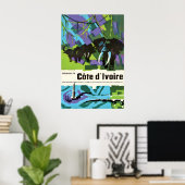 Ivoorkust Reisposter Vintage West-Afrika Poster (Thuiskantoor)