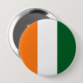 Ivoorkust Ronde Button 4,0 Cm (Voorkant /achterkant)