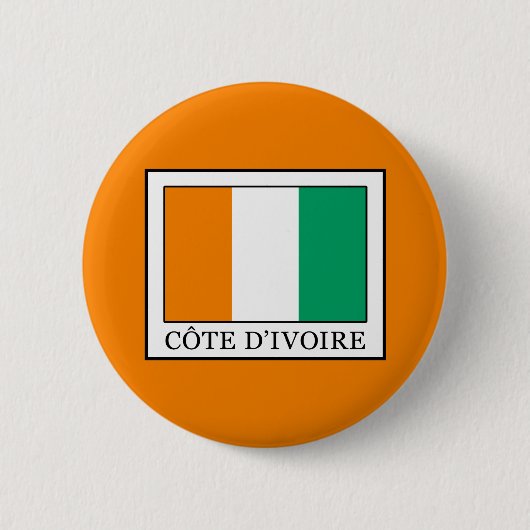 Ivoorkust Ronde Button 5,7 Cm (Voorkant)