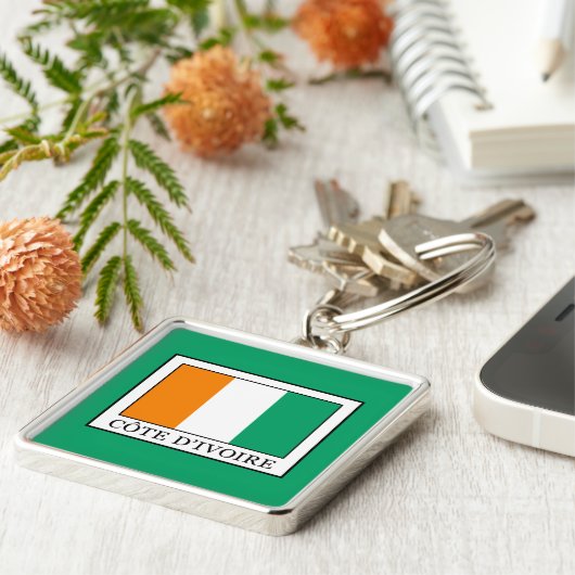 Ivoorkust Sleutelhanger (Zijkant)