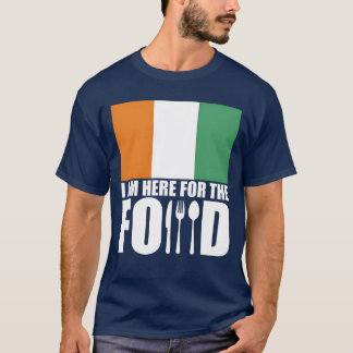 Ivoorkust souvenir eten reis retro t-shirt