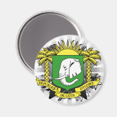 Ivoorkust ster magneet (Voorkant / Achterkant)