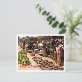 Ivoorkust - Traditionele markt - Briefkaart (Staand voorkant)