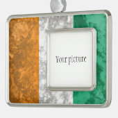 Ivoorkust Verzilverd Omlijst Ornament (Links)