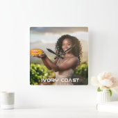 IVOORKUST VIERKANTE KLOK (Huis)