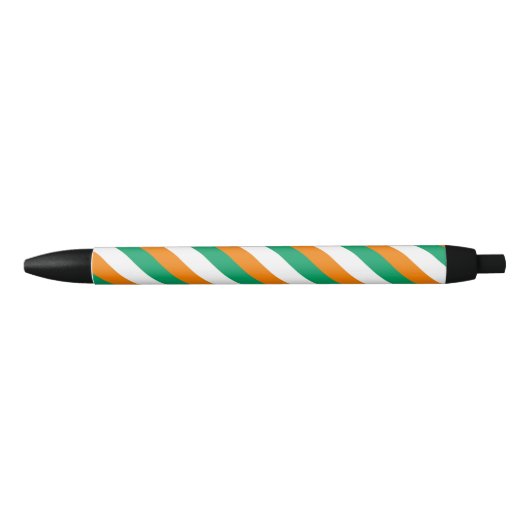 Ivoorkust Vlag Balpen Zwarte Inkt Pen (Voorkant)