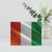 Ivoorkust - vlag - briefkaart (Staand voorkant)