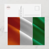 Ivoorkust - vlag - briefkaart (Voorkant / Achterkant)