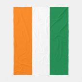 Ivoorkust vlag fleece deken (Voorkant)