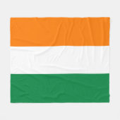 Ivoorkust vlag fleece deken (Voorkant (Horizontaal))