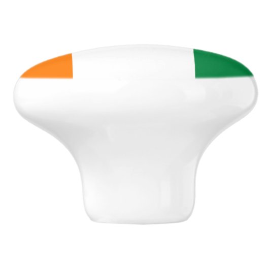 Ivoorkust vlag keramische knop (Zijkant)